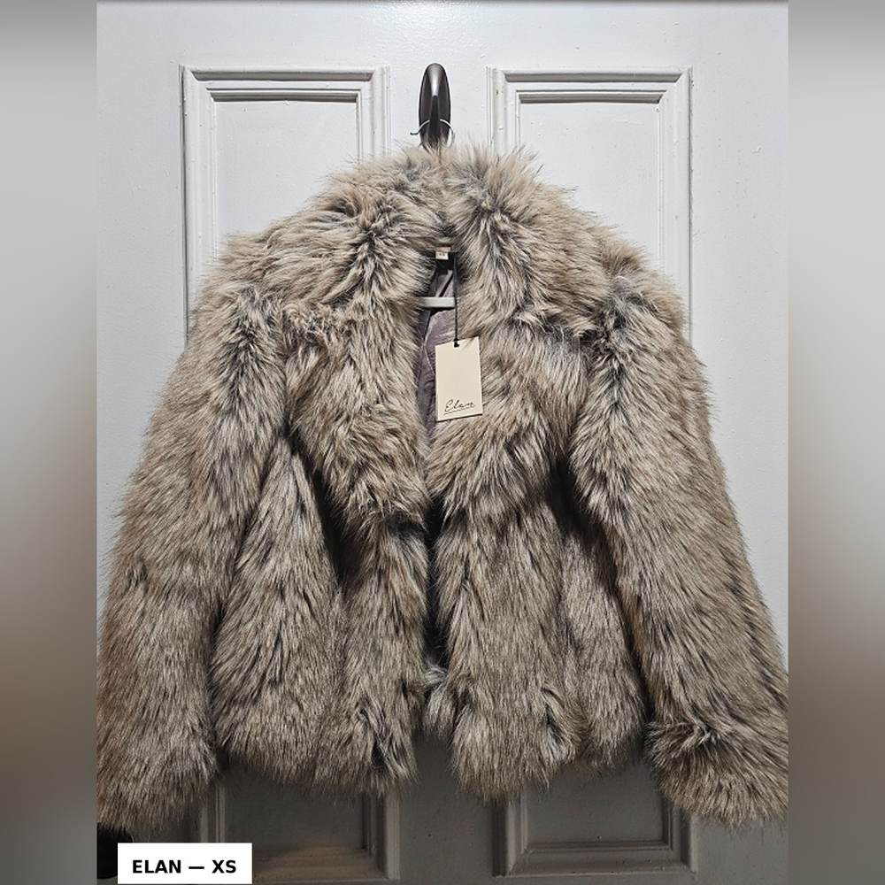 ELAN Luxury Faux Fur Jacket - Size XS